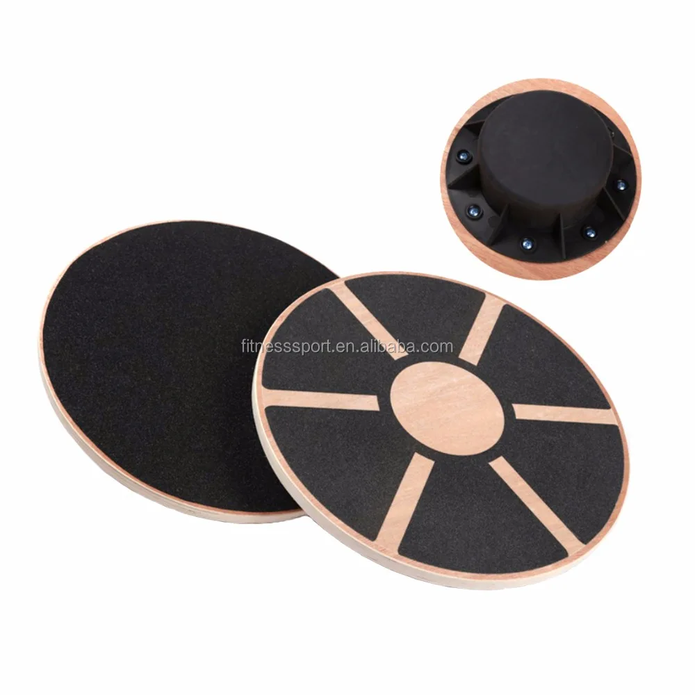 15.75 inch GYM Stability Trainer Wooden round Wobble Balance Board