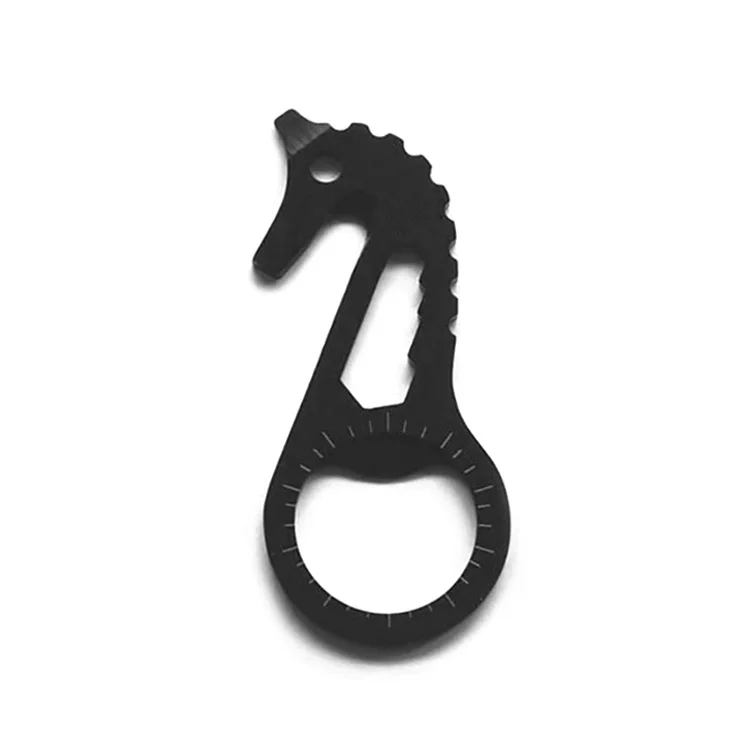 Outdoor EDC Tool Opener Screwdriver Wrench Twine Knife Sea Horse Gadget Camping Multi Tools