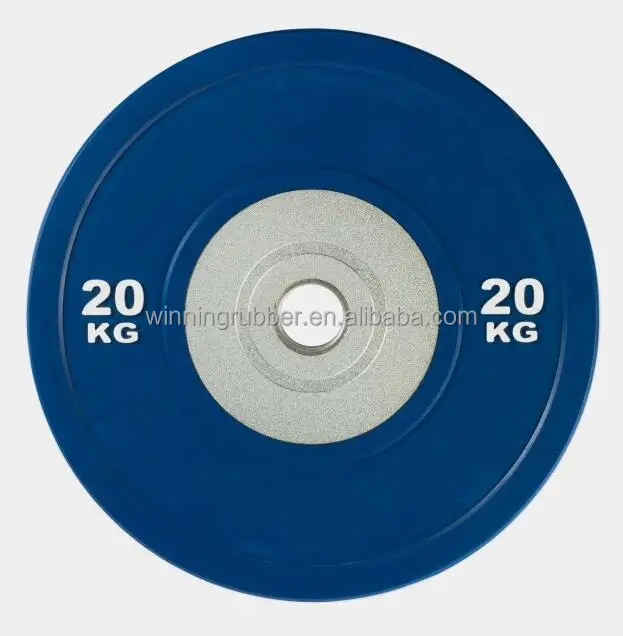 Top quality  Bumper villain color olimpic rubber Competition Weight bumper plate For Cross fitness