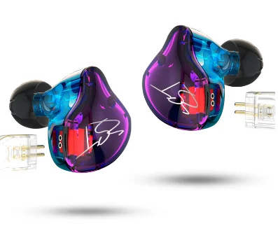 Спортивные гибридные Hi-Fi наушники фиджет KZ ZST