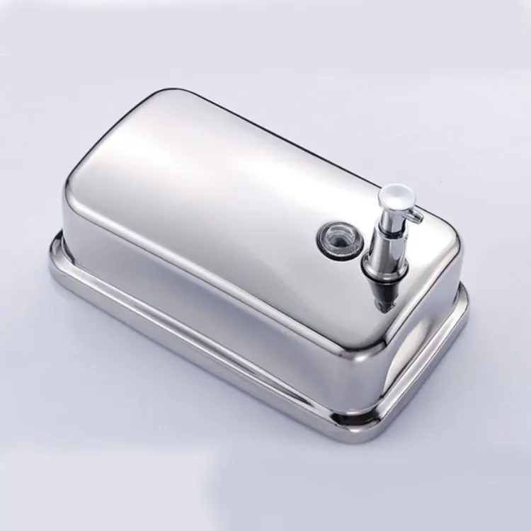 
Cheap 500ml Stainless Steel SS201 Liquid Hand Soap Dispenser Hand Sanitizer Dispenser For Hospital School Hotel Restaurant 