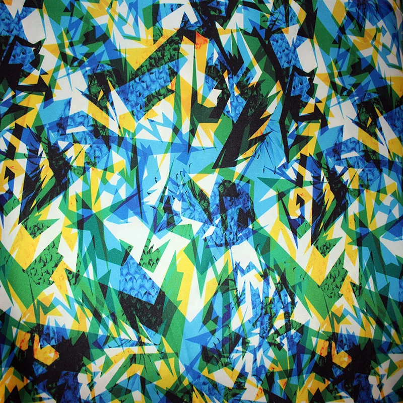 Custom Printed Twill Peach Skin Fabric Swimming Shorts Fabric