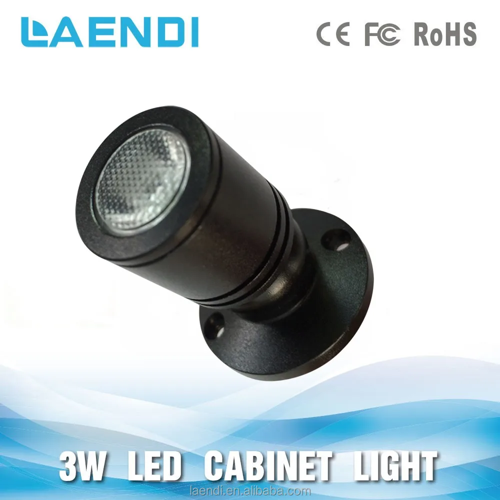 50/60Hz ac 100-240v diameter 20mm 3w cabinet showcase battery operated mini led spotlight