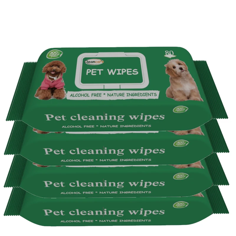 Многофункциональные влажные салфетки для чистки собак и щенков
