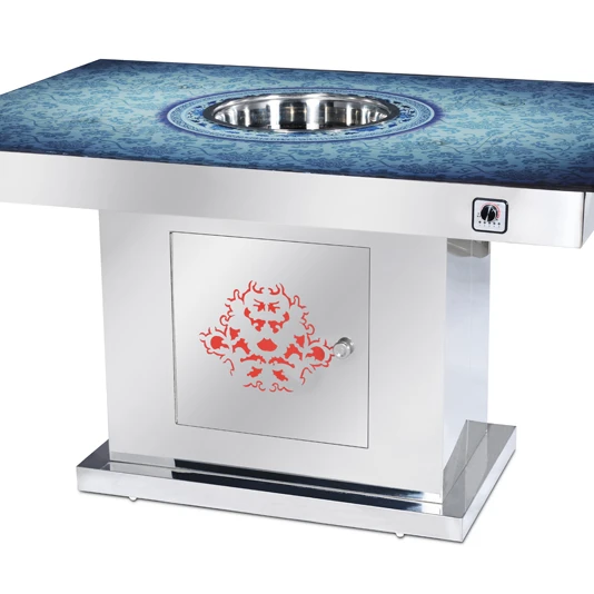 winpai commercial hot pot restaurant stainless steel table