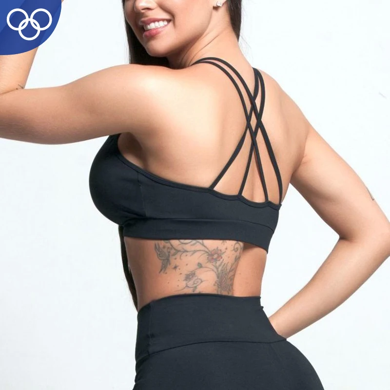 women sportswear gym crop top sexy plus size sports bra