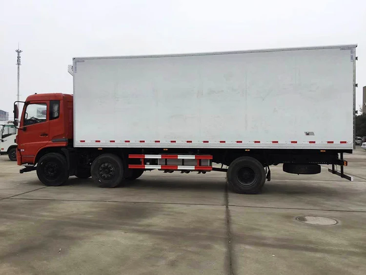 Dongfeng 6X2 245Hp 48.5Cbm Van 15 Ton cold storage refrigerator truck