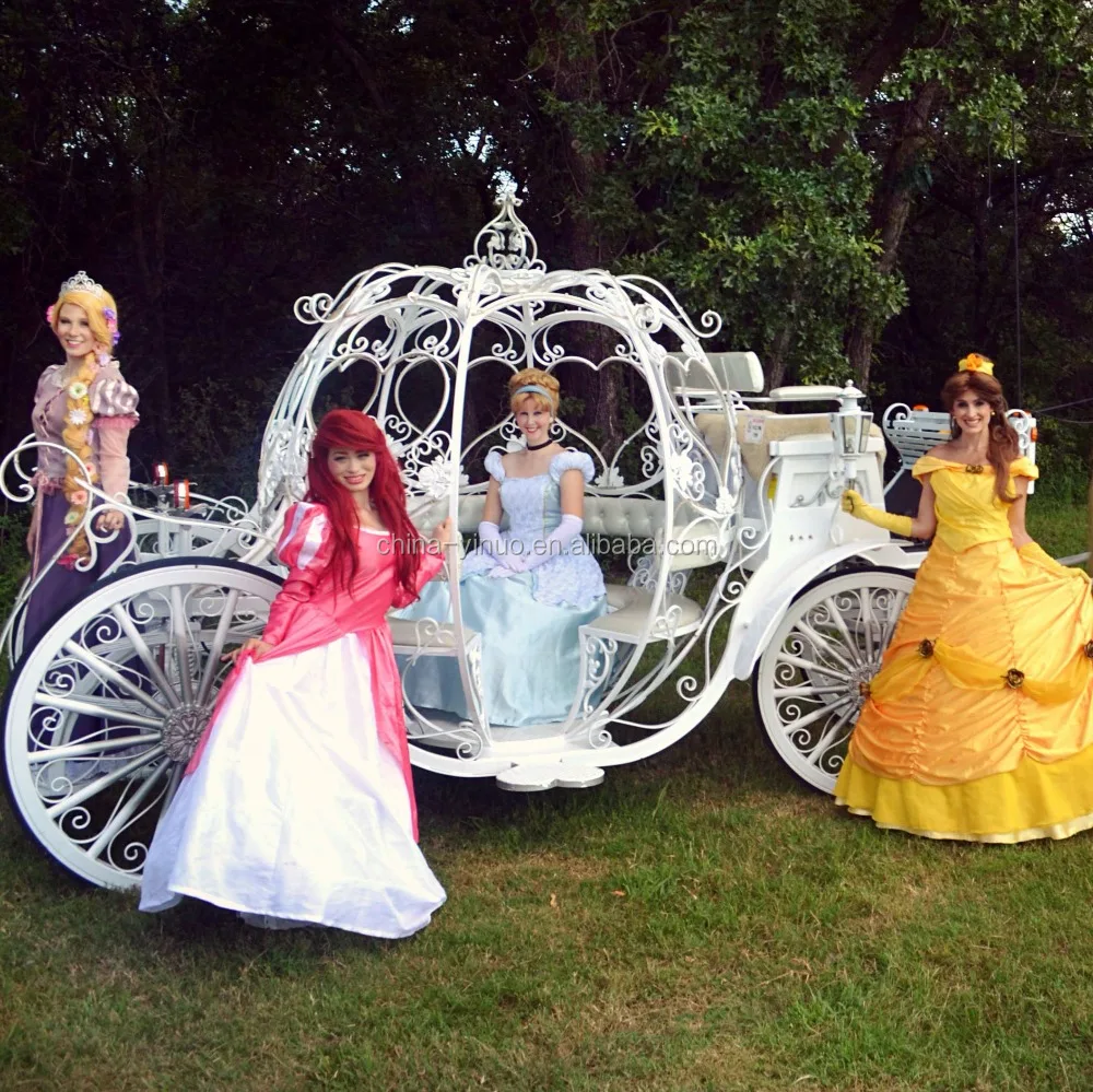 
Wedding cinderella horse-drawn carriage/wagon can be refitted to electric 