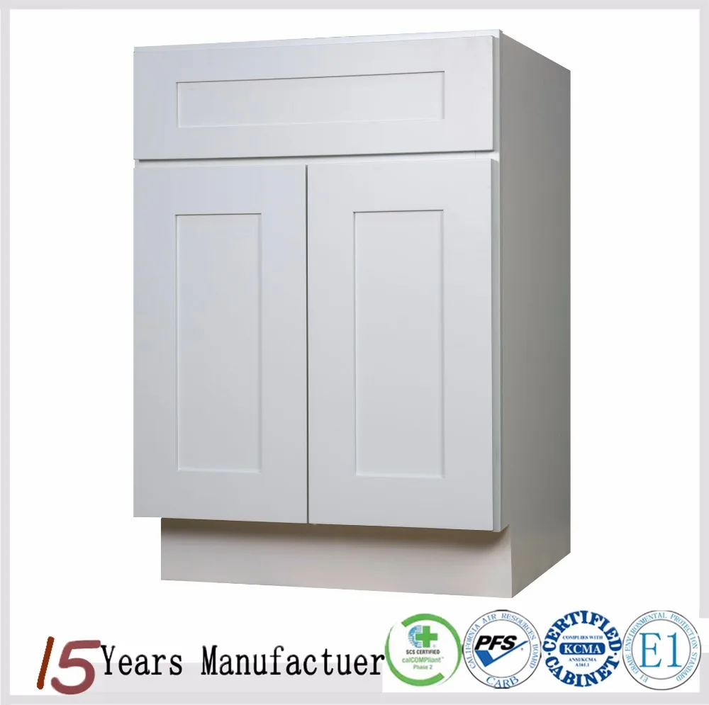 
Ready Made Modular White Shaker Kitchen Cabinet With Shelf 