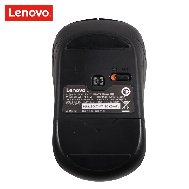 LENOVO Thinklife WLM200 Wireless Mouse USB Connection 2.4GHz Wireless Mice Notebook Desktop Computer 1500dpi Mute Mini Mo