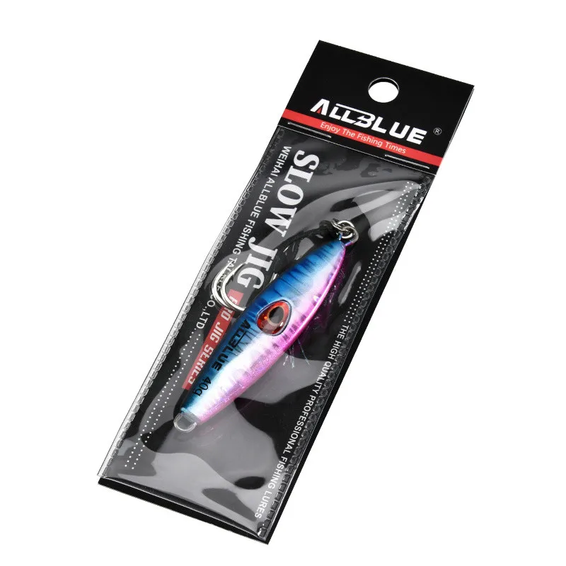 ALLBLUE 15g 28g 40g LUCKY JACK Saltwater Jigging Fishing Lure Metal Slow Jig