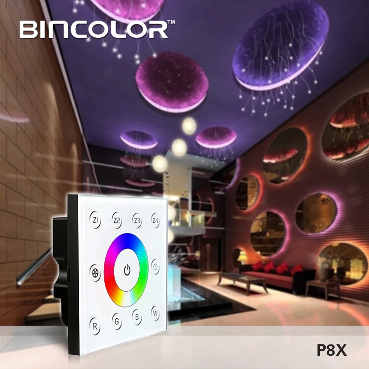 4 zone Slide Panel DMX512 2.4G rf Rgb Rgbw led light strips Dmx Controller Manual