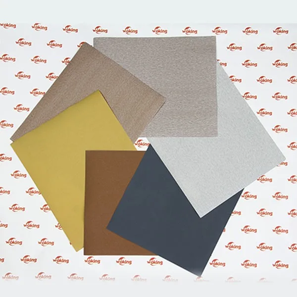 Stearate coated Golden sanding paper sheet for Wood Processing