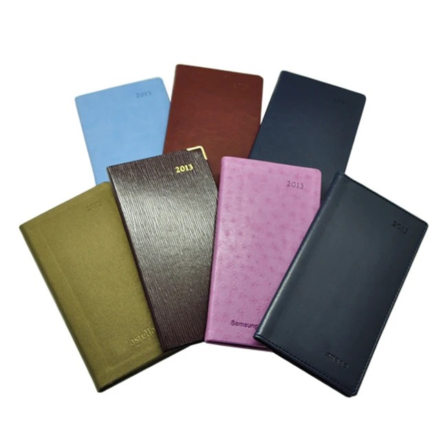 Fashion pocket size 2025 customized agenda fountain pen friendly diary GRS pu leather agenda FSC-Certified paper agenda