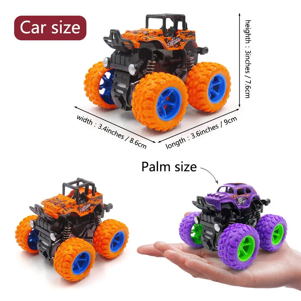 Monster Trucks Toys, Monster Friction Powered Truck Vehicles Big Tire Wheel Car