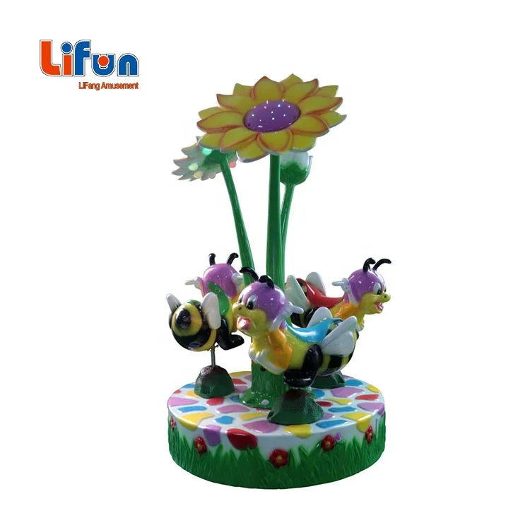 coin operated carousel rides for kids 3 seats crown merry go round rides gamer car