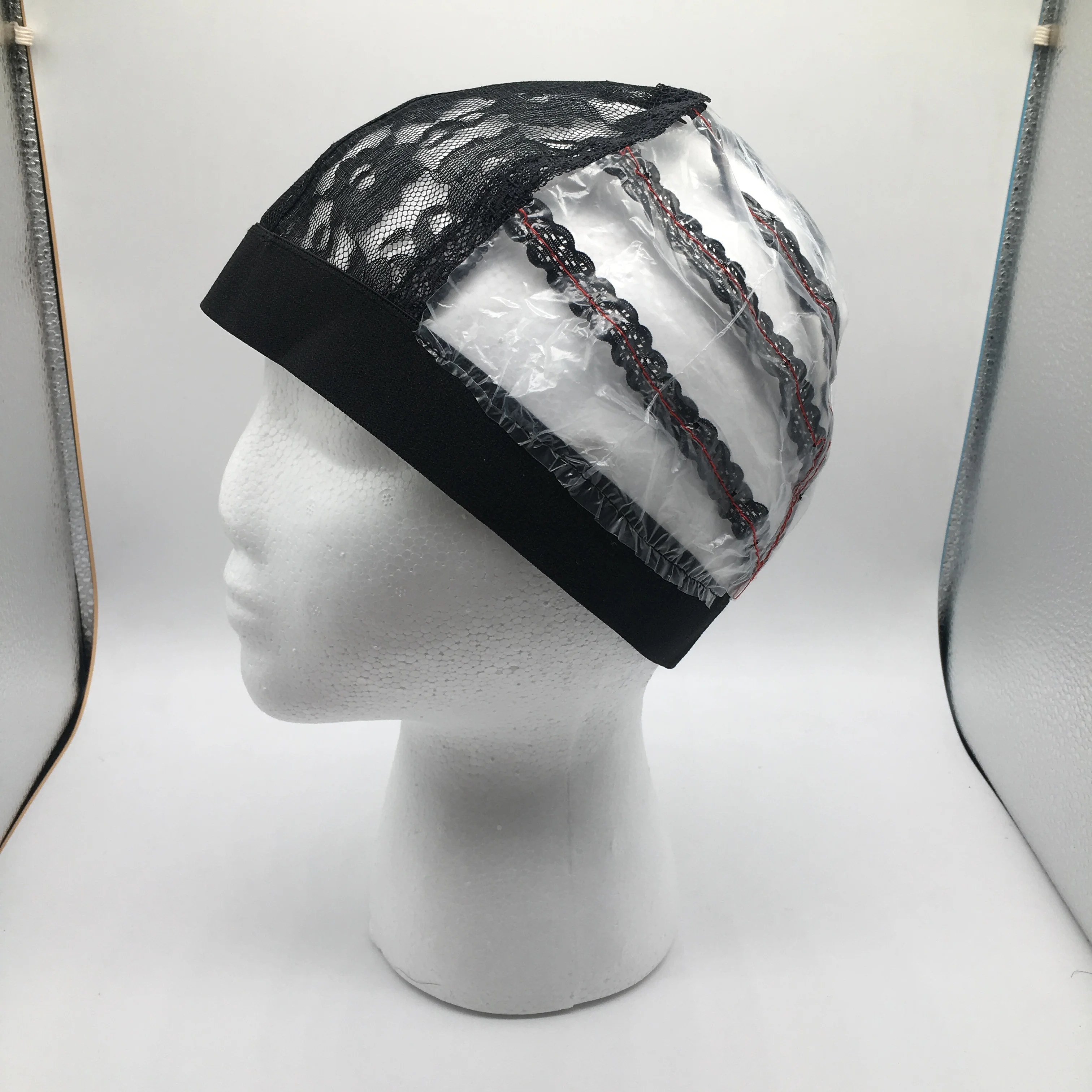 factory direct sale  wig cap, Black Ventilate Plastic Elastic Mesh Wig Cap With, wholesale price  lace wig caps for making wi