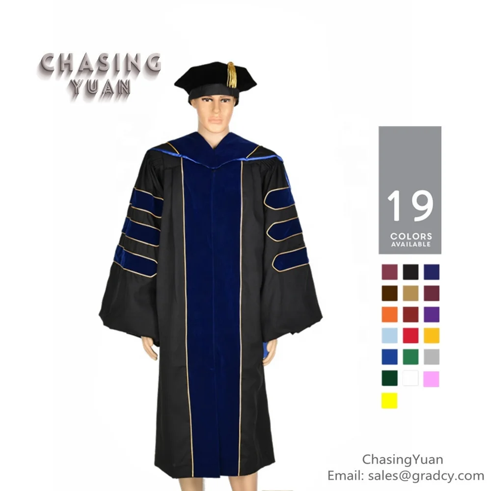 
Customized Doctorate PhD Graduation Gown Cap and Hood 