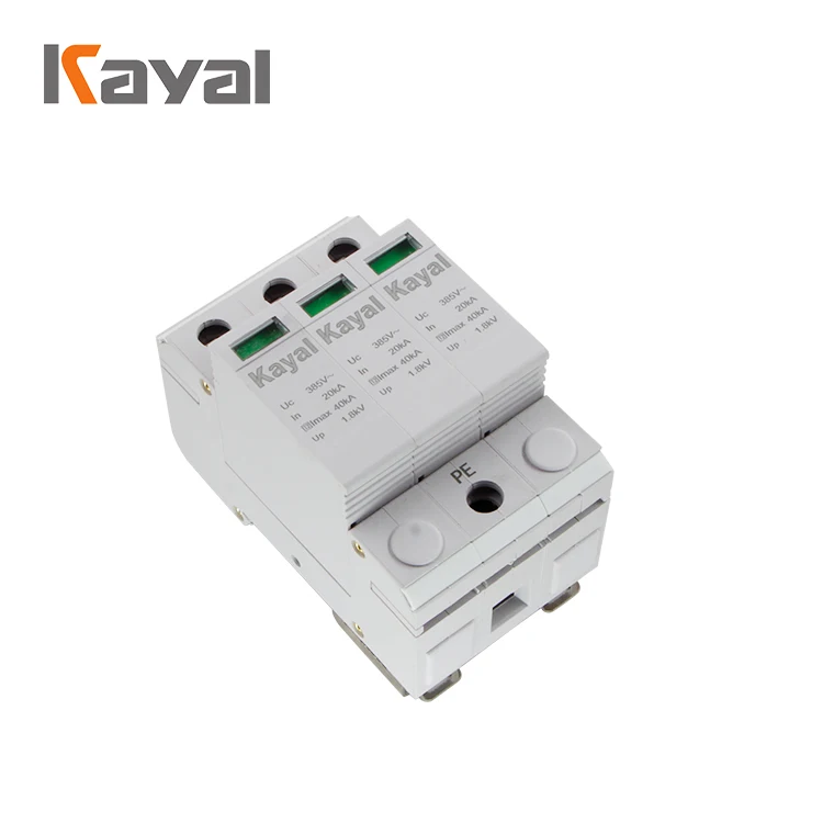 WenZhou Factory Price Free Sample Solar PV 20KA 40KA 2P DC 500V 800V 3P DC 1000V Power Arrester Surge Protective Device SPD