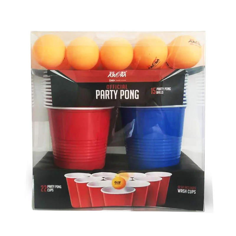 
DM 40mm ABS high quality beer pingpong balls and cups 