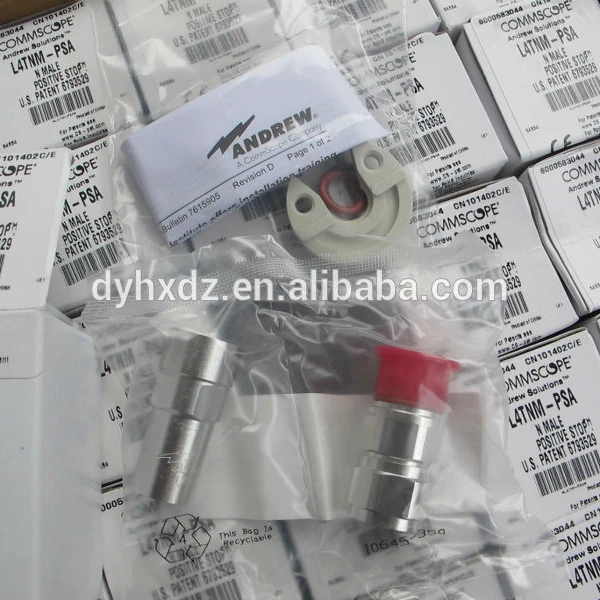 ANDREW 1/2 flex cable  Connector L4TNM-PSA Type N Male Positive for 1/2 in AL4RPV-50, LDF4-50A, HL4RPV-50 cable