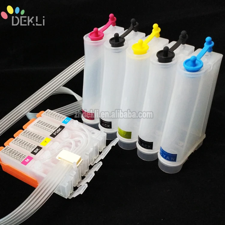 Continuous ciss system for Canon TS9050 TS9055 TS8050 ciss kit with Permanent Reset chip