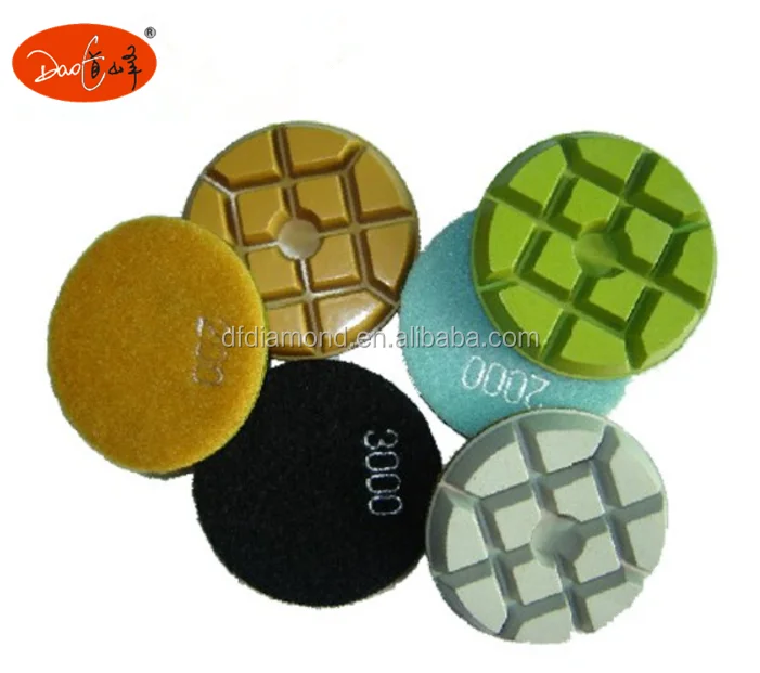 4 Inch 100mm Angle Grinder Diamond Resin Granite Marble Concrete Wet / Dry Flexible Polishing Pad