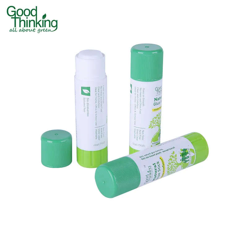 Natural eco friendly school glue stick,custom glue stick tube,glue stick stationery