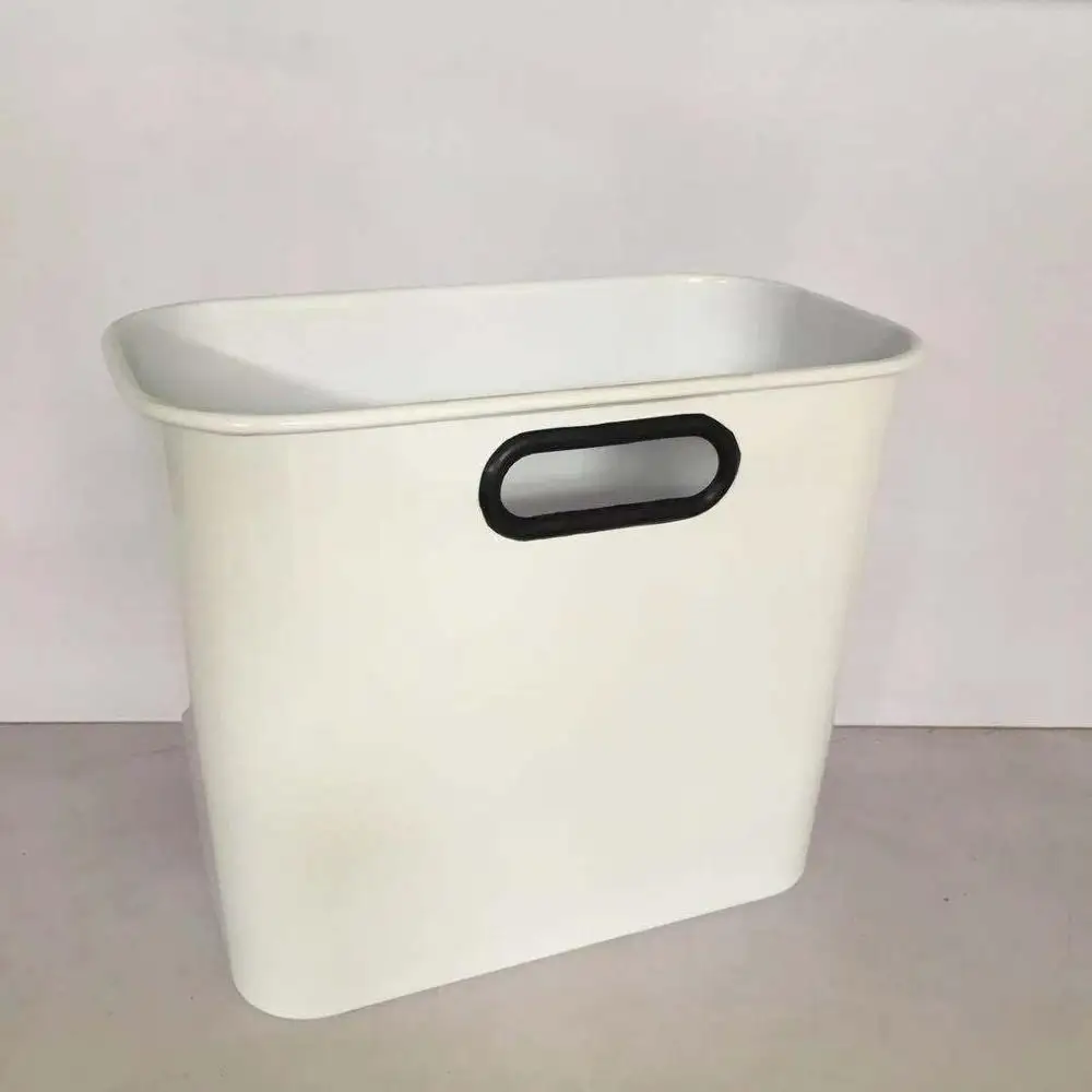 unique simple metal white trash bin set rubbish bin dust bin