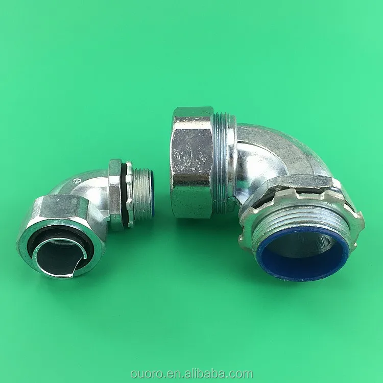 OUORO 25mm G1 DWJ Metal Conduit 90 degree Elbow Connectors