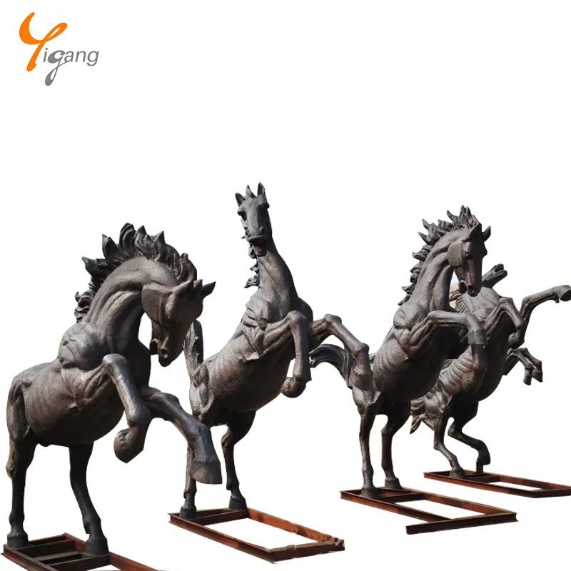 Бронзовые Скульптуры Коня чугун конная статуя