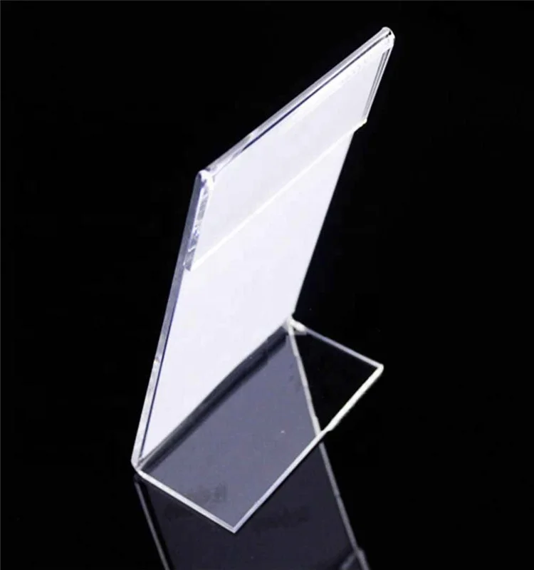 Factory wholesale transparent A4 A5 A6 A7 acrylic card holder sign paper stand