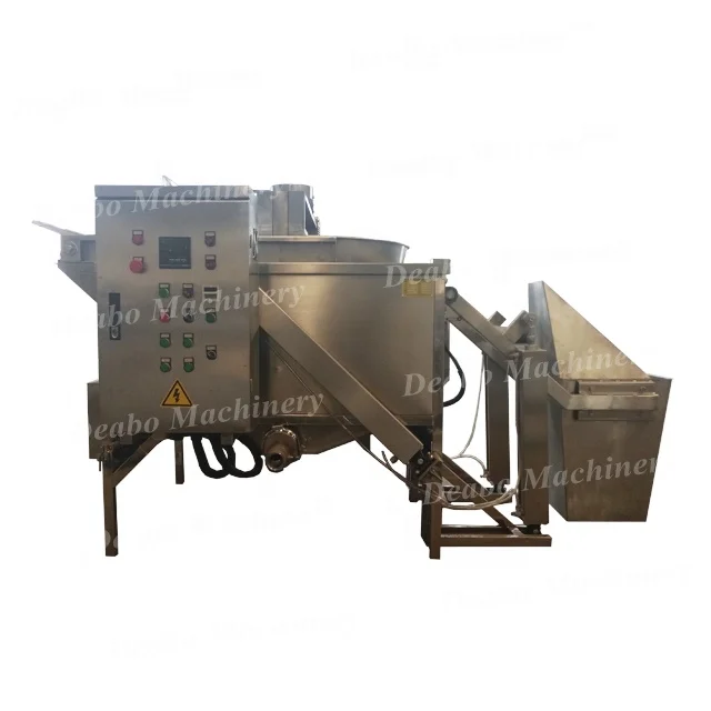 SS304 Stainless steel batch production oil fryer for small pallet crispy snacks for food factory
