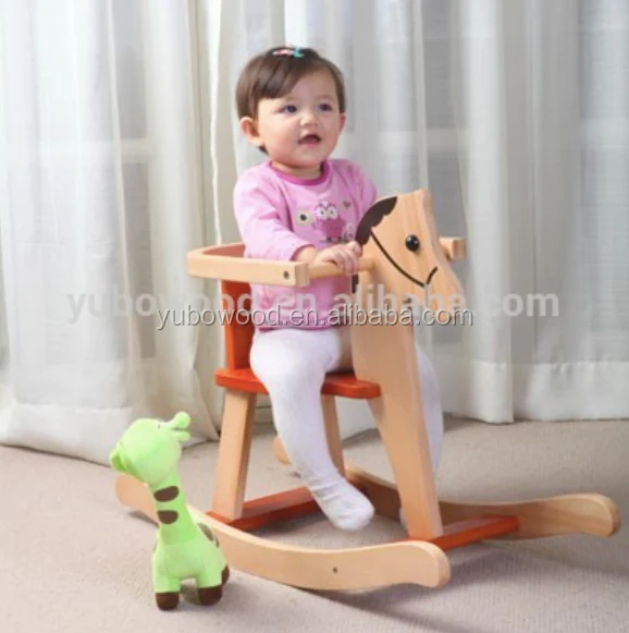 Wooden rocking horse toy