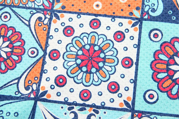 Waffle Microfiber Custom Double Sides Printed Mandala Beach Towel Manufacturer