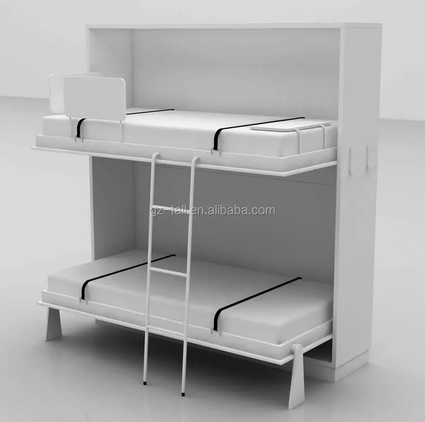 2022 Hot sale model folding bunk bed kids bunk bed for bedroom furniture wall bunk beds