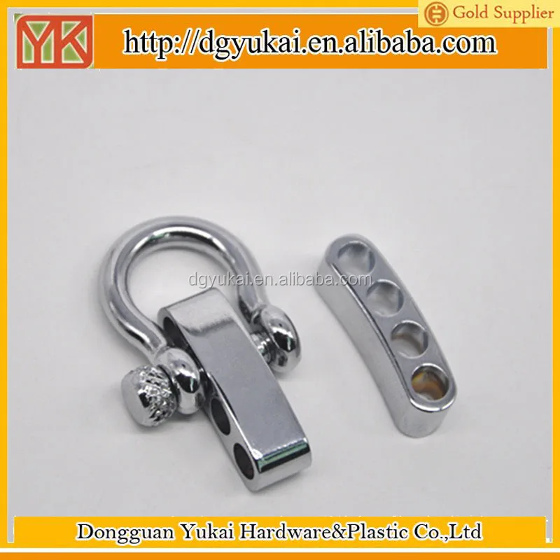 Yukai stainless steel adjustable screw pin bow shackle