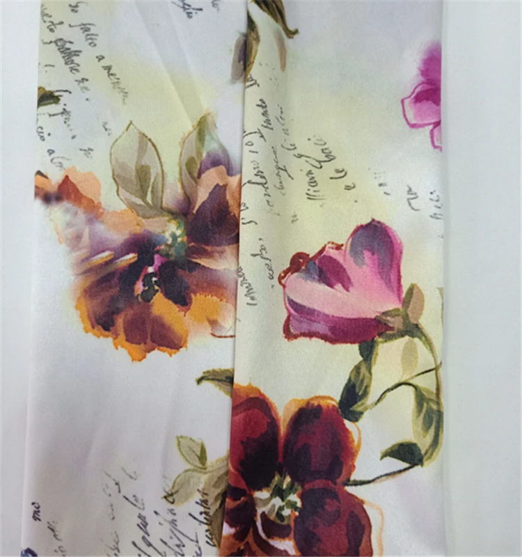 Wholesale 100% Silk Crepe De Chine Fabric 12mm Custom Designs Garments Dresses Bedding Curtains Weddings Costumes Scarfs Girls