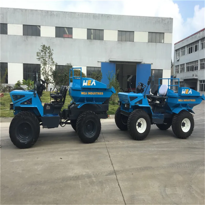 China made Mini Agricultural 4 Wheel Loader dumper Tractor for Oil palm Garden