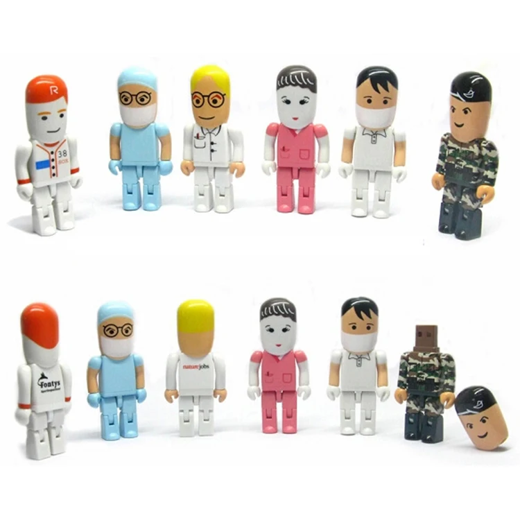 8GB 16GB 32GB Cartoon Doctors Male nurse Dentist shape card usb flash pen drive