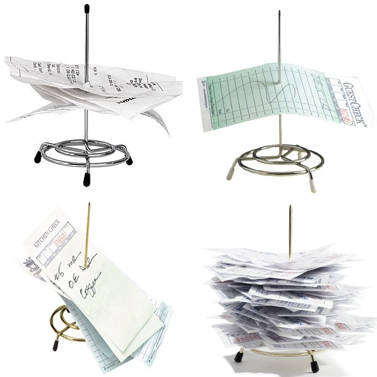 CS-36 Paper Memo Holder Bill Fork for Receipt Note Spike Stick