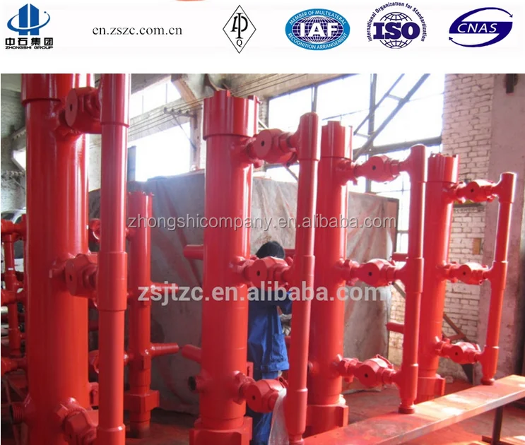 Double plug type casing/drill pipe cement head with BTC thread