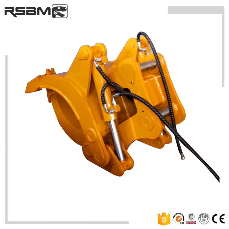 RSBM экскаватор лог грейфер TB138FR Гидравлический Грейфер для зажима бревен