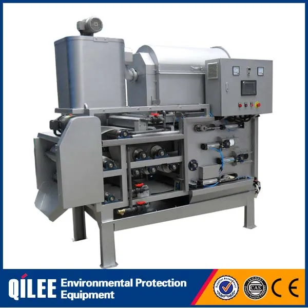 Утолщение ила осушитель ленточный фильтр-пресс