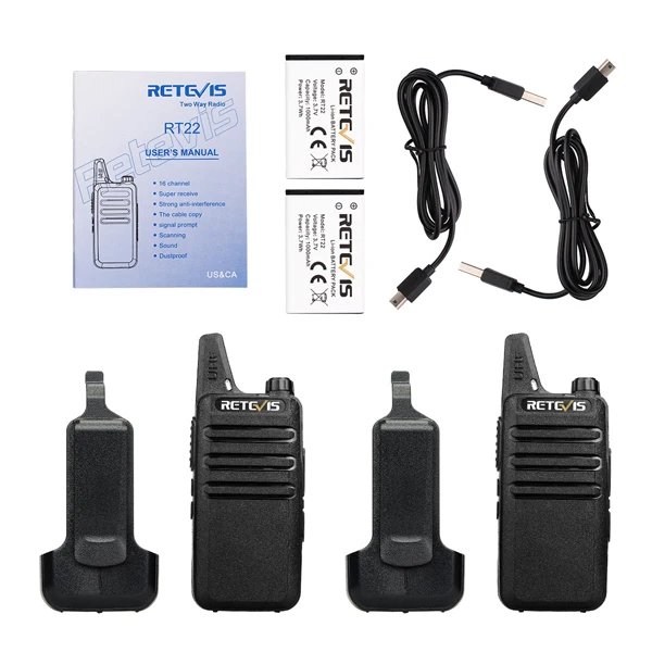 2 way radio Licence free UHF FRS or PMR Mini Portable Rechargeable Twin walkie talkies two way radios