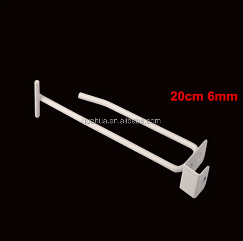 Huohua wholesale high quality white install on square tube euro plastic hook