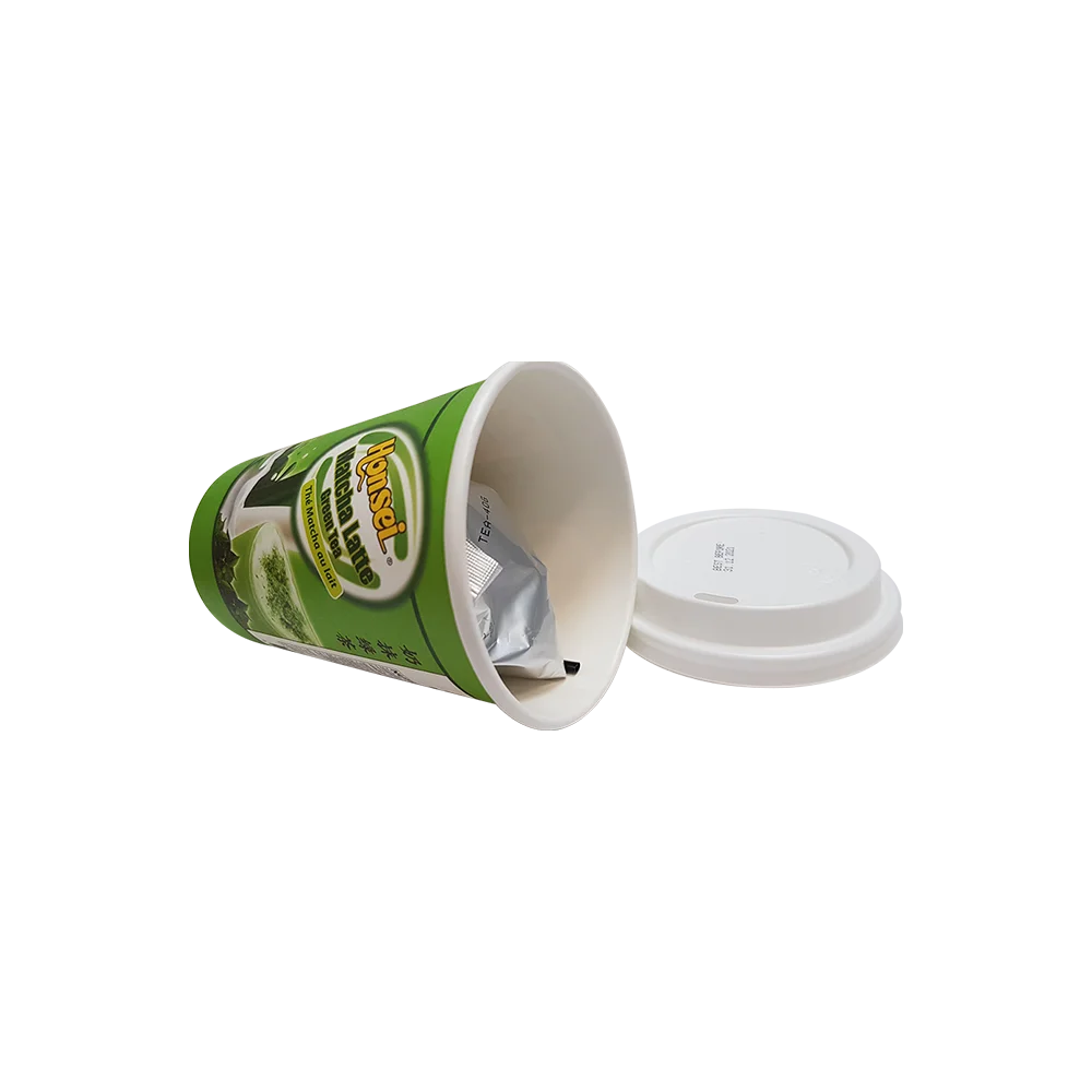 Hot Selling  Slimming Matcha Milk Tea Flavor in Sachet Cup Packaging Singapore Supplier