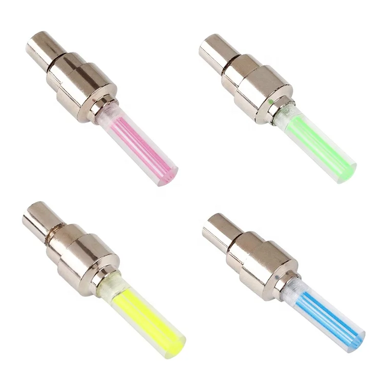 Wholesale cheaper waterproof bike tyre light led bicycle wheel light bicycle spoke light for car Tire Valve Cap warning