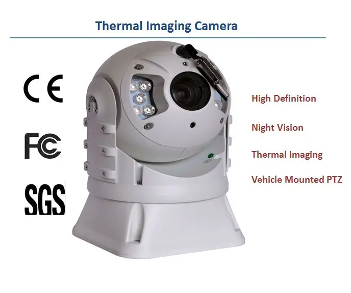 2017 новые Тепловизионная автомобильные камеры PTZ 640x480 IP67