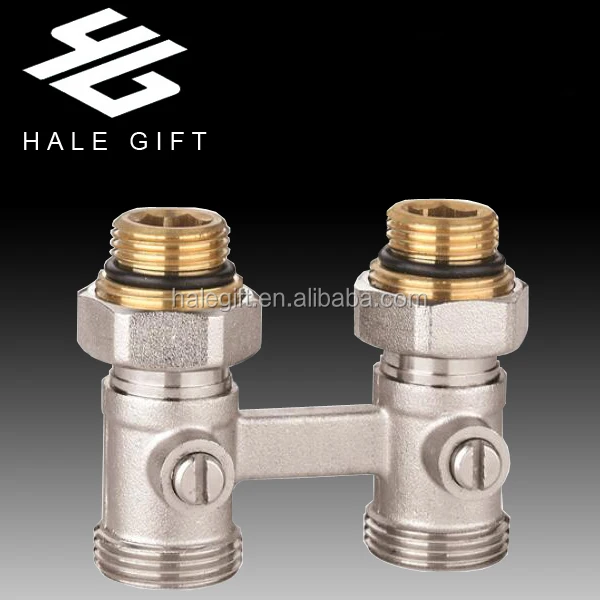 H Radiator Brass Control Stop Valve for Heating Systems